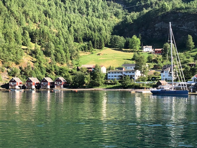 Cottage across water